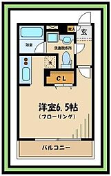 リブリ・Ｓｐｒｉｎｇｓ 2階1Kの間取り