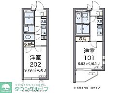 クレイノリーブル　くにたち 1階1Kの間取り