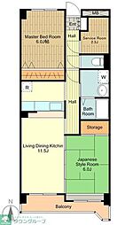 フラット大南1号館 2階2SLDKの間取り