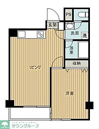 田中ビル 2階1LDKの間取り