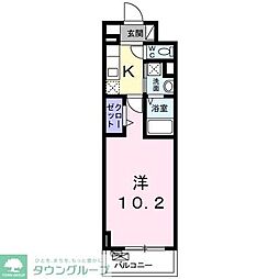 アルバ 3階1Kの間取り