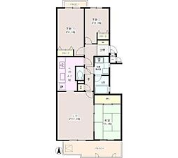 京王井の頭線 井の頭公園駅 徒歩7分の賃貸マンション 1階3LDKの間取り