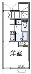 レオネクスト六番館 1階1Kの間取り