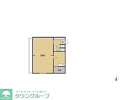 栄光ビル 2LDKの間取図画像