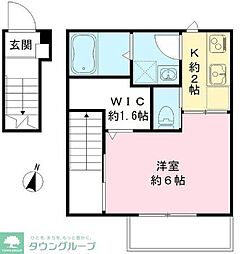 ブレッツァ小金井 1Kの間取図画像