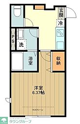フルセイル豊田 1Kの間取図画像