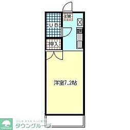 ロイヤル国立 1Kの間取図画像