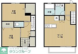 MaisondeSakuras 2LDKの間取図画像