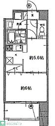 S-FORT八王子南 1DKの間取図画像