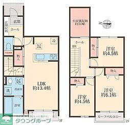 ル・ドージュ 1階3LDKの間取り