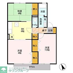 レジデンス大宮 1階3DKの間取り