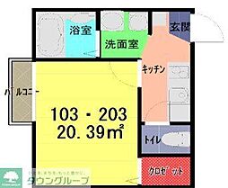 Ｍａｙ　　ｂｒｅｅｚｅ 1階1Kの間取り