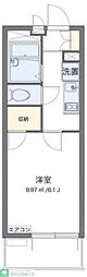 レオパレスＳＨＩＢＩＲＡＫＩ 2階1Kの間取り