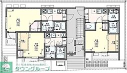 KEIAI RESIDENCE 中浦和 1階1Kの間取り