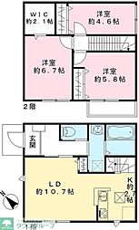 エルメゾンネクスト上尾原市 1階3LDKの間取り