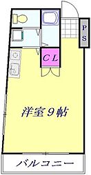 JR京浜東北・根岸線 大宮駅 徒歩5分の賃貸マンション 5階ワンルームの間取り