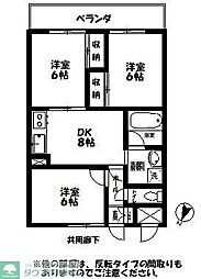 間取図画像 3DK