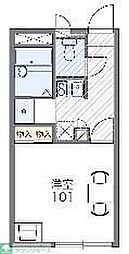 レオパレスルミエール 1Kの間取図画像