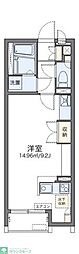 レオネクスト第三吉兵衛ハウス ワンルームの間取図画像