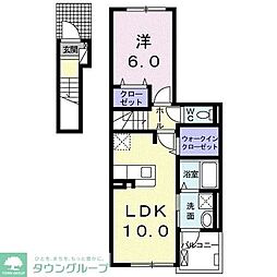 ラ・フレーズ 1LDKの間取図画像