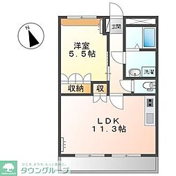 フィオレ 1LDKの間取図画像