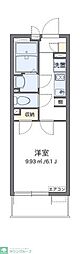 クレイノプレジャータウン3 1Kの間取図画像