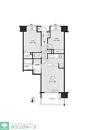 スターフィールド浦和常盤 2LDKの間取図画像
