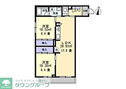 SCENEZERO 2LDKの間取図画像
