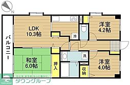マ・メゾン寿 3LDKの間取図画像