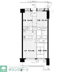 ダイアパレス桶川 3LDKの間取図画像