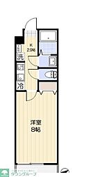 エクセラン東浦和 1Kの間取図画像