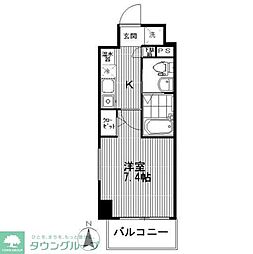 AcseedsTower浦和岸町2 1Kの間取図画像