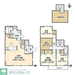 JR南武線 府中本町駅 徒歩17分の賃貸一戸建て 3SLDKの間取り