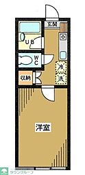 京王井の頭線 新代田駅 徒歩3分の賃貸アパート 1階1Kの間取り