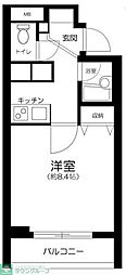 京王線 八幡山駅 徒歩8分の賃貸マンション 1階1Kの間取り