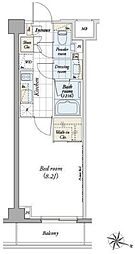 京王線 笹塚駅 徒歩7分の賃貸マンション 2階1Kの間取り