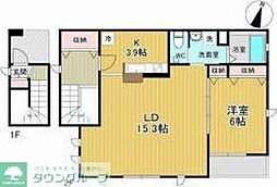 京王線 笹塚駅 徒歩7分の賃貸マンション 2階1LDKの間取り