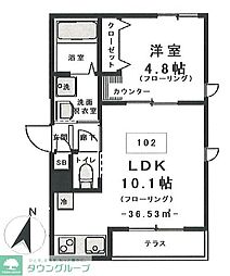 間取図画像 1LDK