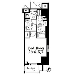 ParkCube笹塚 1Kの間取図画像