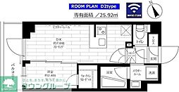 ステージファースト経堂アジールコート 1DKの間取図画像