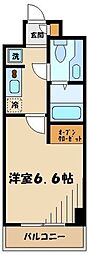 リンクスレガーミ 1Kの間取図画像