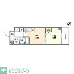 YSレジデンス代田橋 1DKの間取図画像