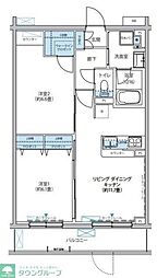 SYNCHRONICITYMusashino 2LDKの間取図画像
