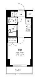 エクセリア荻窪 1Kの間取図画像