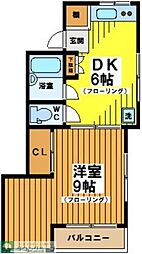 ジョイハイツ 1DKの間取図画像