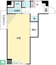 明大前ハイツ 1Kの間取図画像