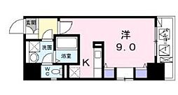 ベルクブルーメタクミ 1Kの間取図画像