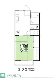 コーポセド 1DKの間取図画像