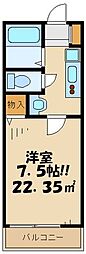 Twinbefarm 1Kの間取図画像