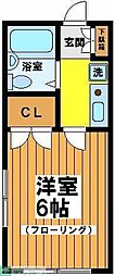 ウィンヒル松原 1Kの間取図画像
